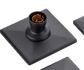 Modular Batten Holder ECO Matt Black (5x5)