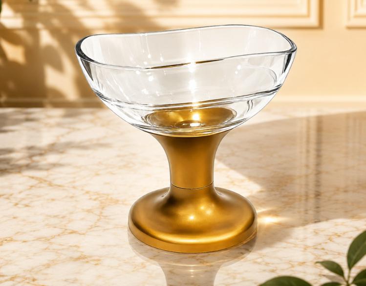 Golden Ice Cream Bowl
