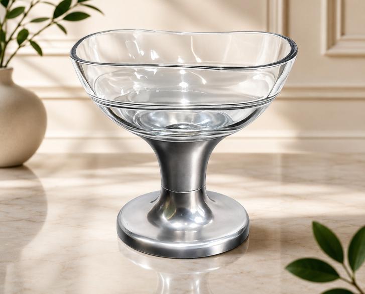 Silver Ice Cream Bowl