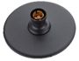 Round Modular Batten Holder Eco Matt Black (7x7)