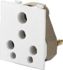 2 in 1 Socket - 16A (Porcelain)