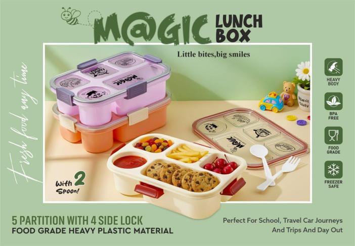 Magic Lunch Box - 4 Side Lock